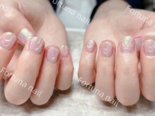 フォルトゥーナ 神田(Fortuna)/オロラミラーニュアンスネイル