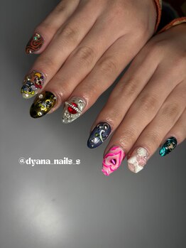 エクアネイルズ(Akuwa nails)/自爪ジェル3Dアート