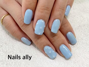 ネイルズアリー 立川店(Nails ally)/パステル×パール×ラメ×春