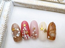 ネイル アンド アイラッシュ虹/クリスマス追加アート