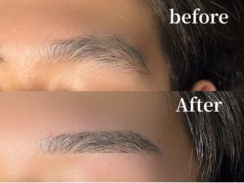 エムズアイブロウ 難波店(M’sアイブロウ)/メンズWAX脱毛★before→After