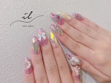 イル 神戸店/キルティング×フラッシュネイル