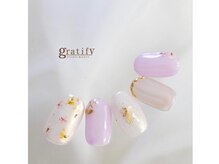 グラティフィー なかもず店(gratify)/【大人可愛い　小花ネイル】