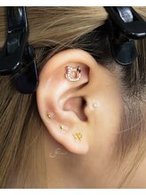 ハチナナヨンネイル(f*w874nail)/耳ツボジュエリー