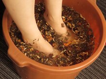 宝帝苑の雰囲気(足湯)