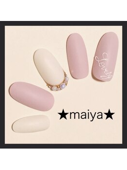 シンプルストーンネイル