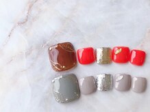 ブリオン 六本松店(Bullion)/オータムリーフネイル