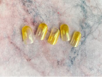 ミーム(meme)/塗りかけ　オーロラネイル