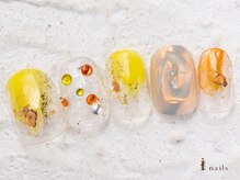 アイネイルズ 横浜WEST店(I-nails)/オーロライエロー8000円