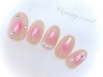 ボガスティーズネイル 鶴見店/ふんわり可愛い★チークネイル