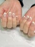 【ハンド】フレンチネイル(クリアベース)