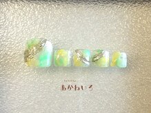 ネイルサロン あかねいろ/夏色フット　蛍光ニュアンス