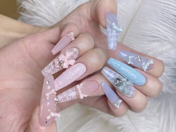 メロディービューティーサロン(Melody)/千鳥柄ネイル