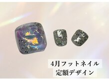 ハジチ(HAZICHI)/4月フットネイル定額デザイン