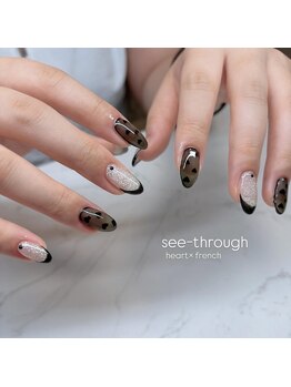 エンズネイル(O’s nail)/シースルーネイル