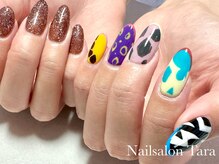 ターラ(Tara)/アニマル柄ポケモン概念ネイル