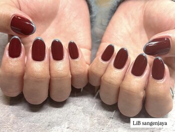 ボルドーブルースキニーフレンチ