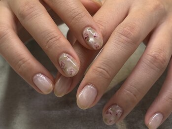 ノエル 新宿南口(Noel)/キラキラクリアニュアンスネイル