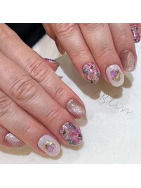 花柄ネイル