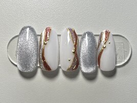 マグネット/ニュアンス/白/冬