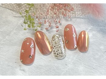 ジーシーネイル(G C nail)/ホロフラワーネイル