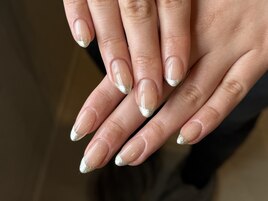 ラメフレンチネイル