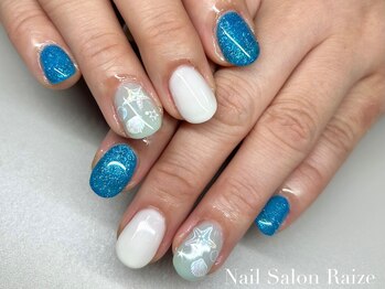 ライズ 本町店(Raize)/ブルーネイル/貝殻ネイル