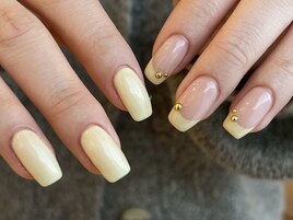 バターイエロー フレンチネイル