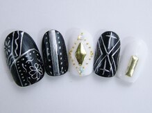 ネイルサロン ドレリッチ 大宮店(drerich)/【6990】シルバーラインアート