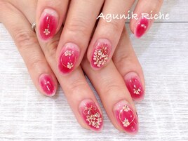 【押し花ネイル】