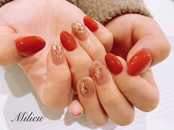ミリュウ(Milieu)/大人可愛いテラコッタネイル