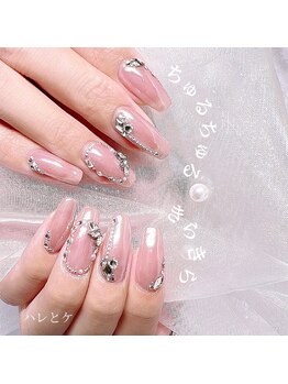 ハレとケ/ちゅるちゅるビジューネイル