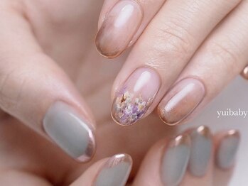 ネイルズ バイ ユイ 外苑前(Nails by Yui)/上品手描きフラワーネイル