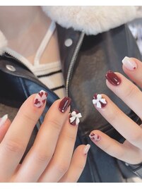ハートとリボンで可愛く！