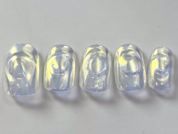 ネイルメゾン 天神店(NAIL MAISON)/ミラーぷっくり個性派¥4550