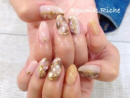 【べっこうネイル】