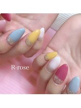 アールローズ(R-rose)/カラフルネイル　￥7700