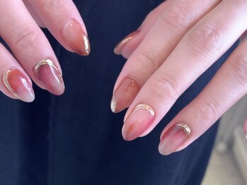 リッシュ(RICHE)/大人ニュアンスミラーネイル