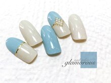 ネイルグラマラス 西新井店/《パラジェル》バイカラー 春色