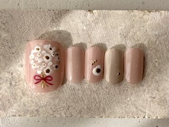 カラ ネイル 中津店(calla nail)/春の花束ネイル