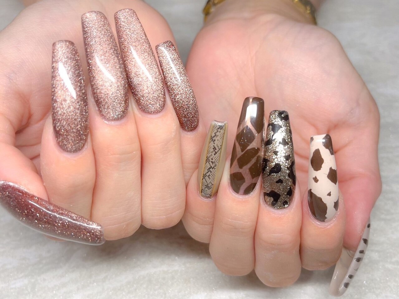 3dネイルパーツ ネイル どうぶつ ネイルパーツ キリン 赤ちゃん 哺乳瓶