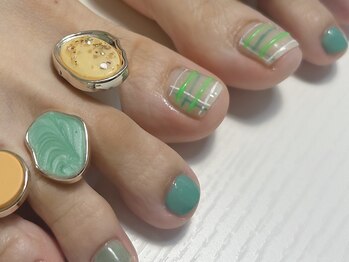 ジェミーネイル(JeMY nail)/〈オフ別〉こだわりフットネイル
