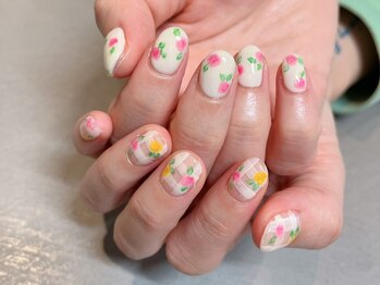 アトリエ ツメ(atelier TsuMe)の写真/派手すぎないのに心ときめく仕上がりに♪爪を労わりながらオフィスでも休日でも輝く指先を叶えます☆