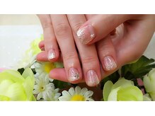 プルミエ ネイル(Premier Nail)/スター＆シルバーラメグラデ