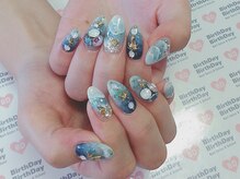 バースデーバースデー 藍住店(BirthDay BirthDay)/☆夏にぴったりさざ波ネイル