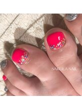 ネイルバイサクラ NAIL BY SAKULA/キラキラフットネイル