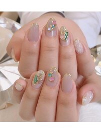 シェルアクセサリーネイル
