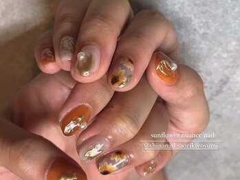 シナネイル 清澄白河店(SHINA NAIL)/ひまわりネイル♪