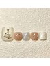 【フット◇マグネットorミラーネイル】￥7000【ベースはパラジェル使用♪】