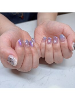 エンズネイル(O’s nail)/紫陽花ネイル